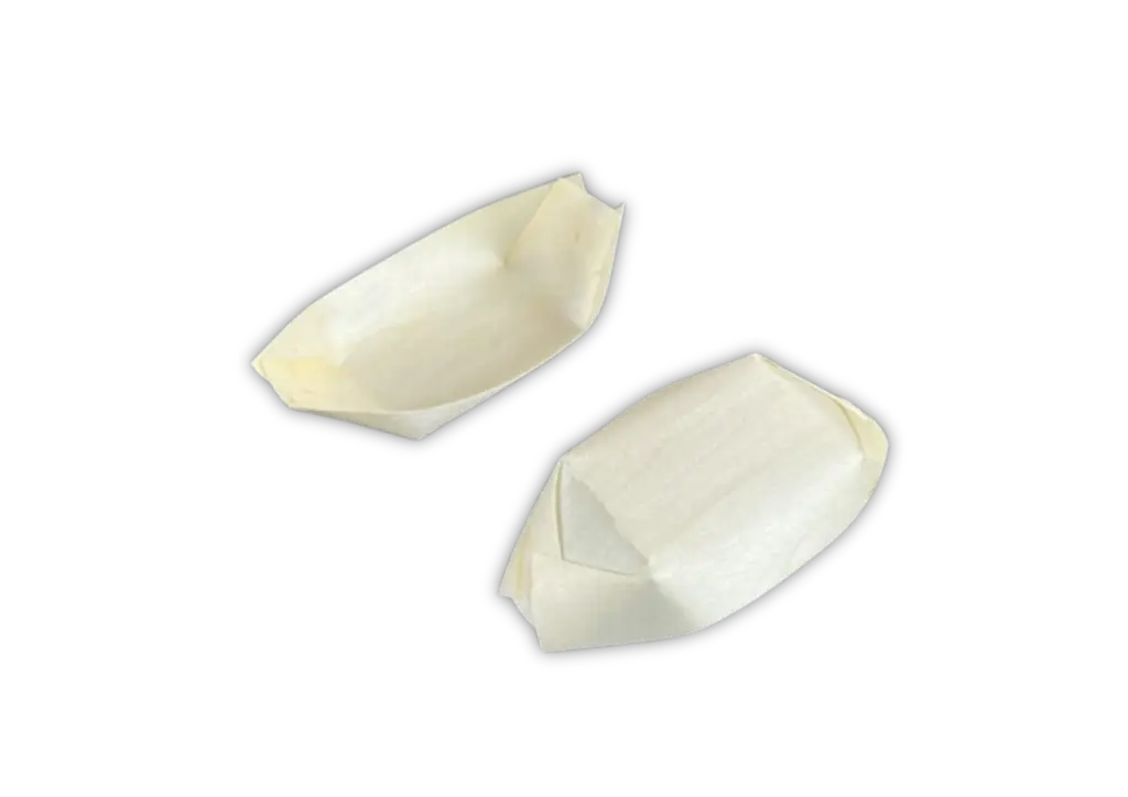 Barquinha Finger Food Biodegradável de Madeira